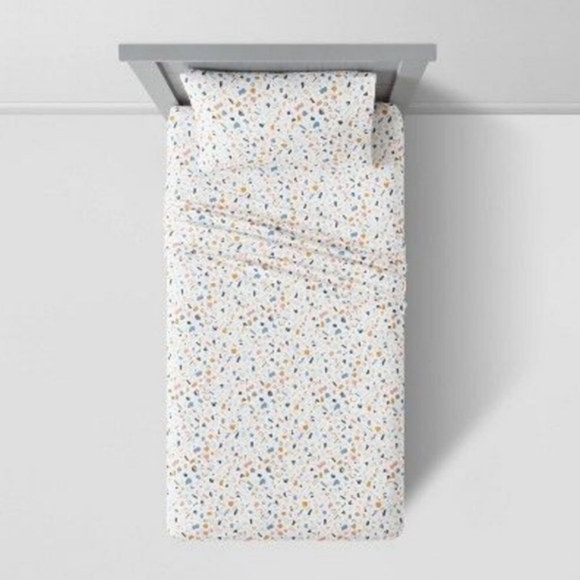 Pillowfort Queen Size Geometric Cotton Percale Sheet Set NWT - Picture 6 of 9